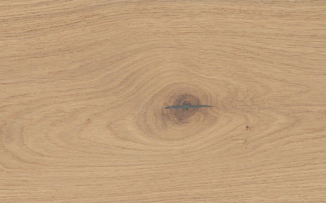 Oak parquet Thede & Witte Euro, knotty, brushed, oiled, rough appearance, 1-strip, 2230 x 194 x 14 mm