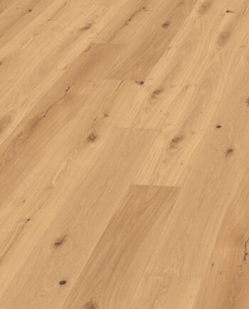 Oak parquet Thede & Witte Boston XL, rustic knotty, brushed, oiled, rough appearance, 1-strip, 2200 x 260 x 15 mm