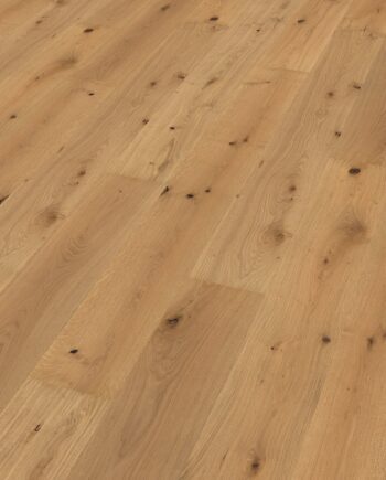 Oak parquet Thede & Witte Boston XL, rustic knotty, brushed, oiled, 1-strip, 2200 x 260 x 15 mm