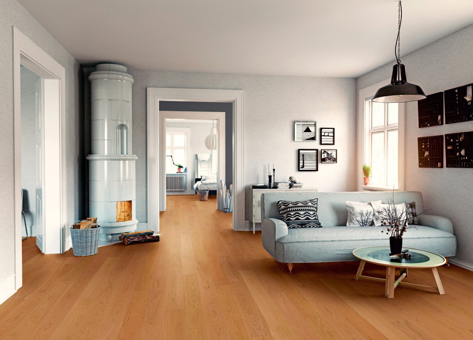 Cherry parquet Thede & Witte Boston, oiled, 1-strip, 1860 x 148 x 15 mm