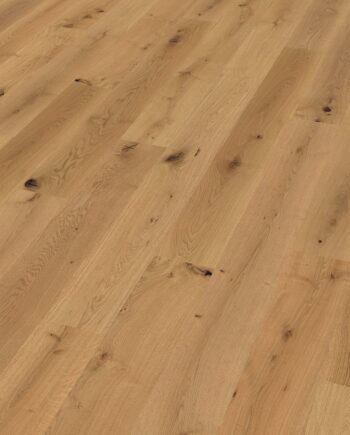 Oak parquet Thede & Witte Boston, knotty, brushed, oiled, 1-strip, 2200 x 220 x 15 mm