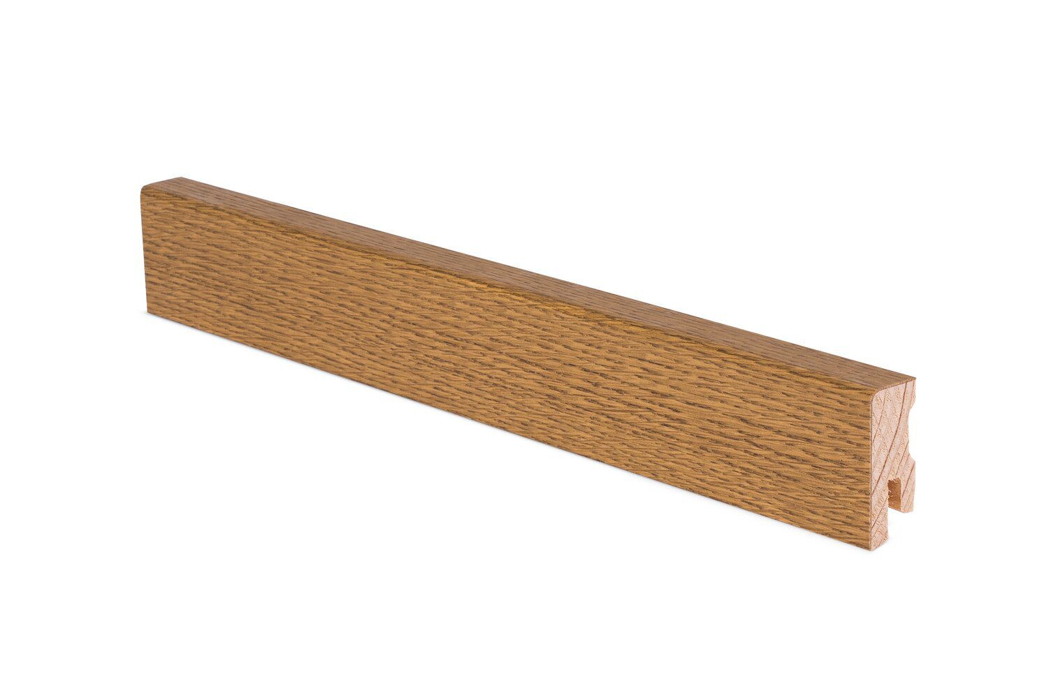 Skirting board Thede & Witte Cube 60, oak, smoked, 15 x 60 x 2400 mm