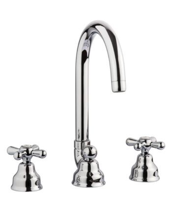 Three-hole basin mixer Emmevi Decò Classic 12043 with pop-up waste