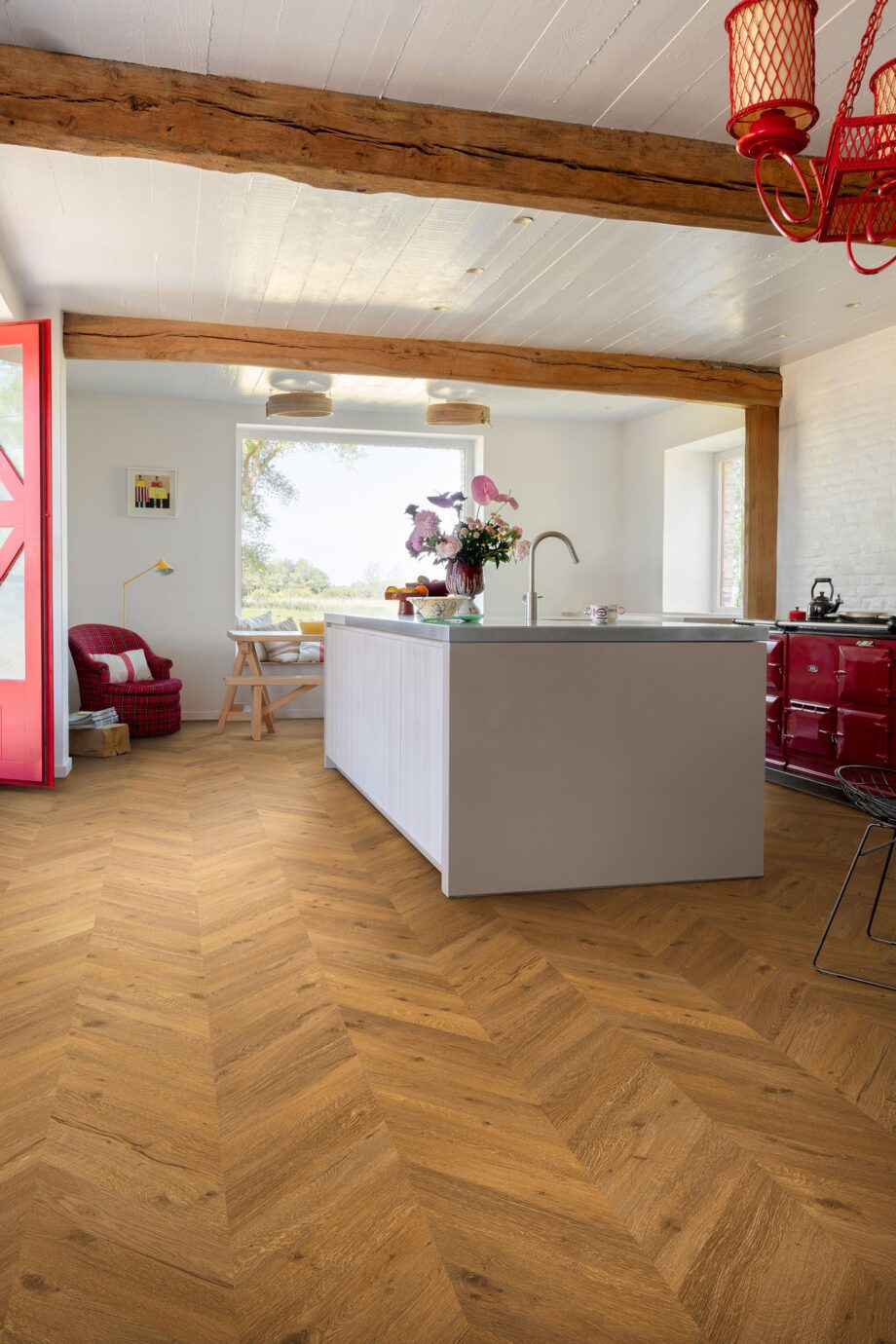 Rigid LVT Vinyl Flooring Floorify Chevron Oscar F733 – 2