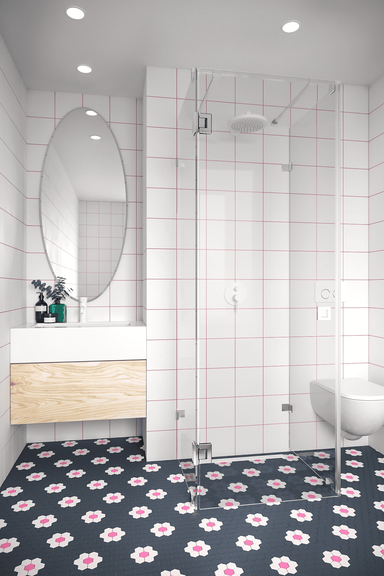 U-shaped shower enclosure Hietakari Vetro 560, chrome fittings, clear glass U-shaped shower enclosure Hietakari Vetro 560, chrome fittings, clear glass
