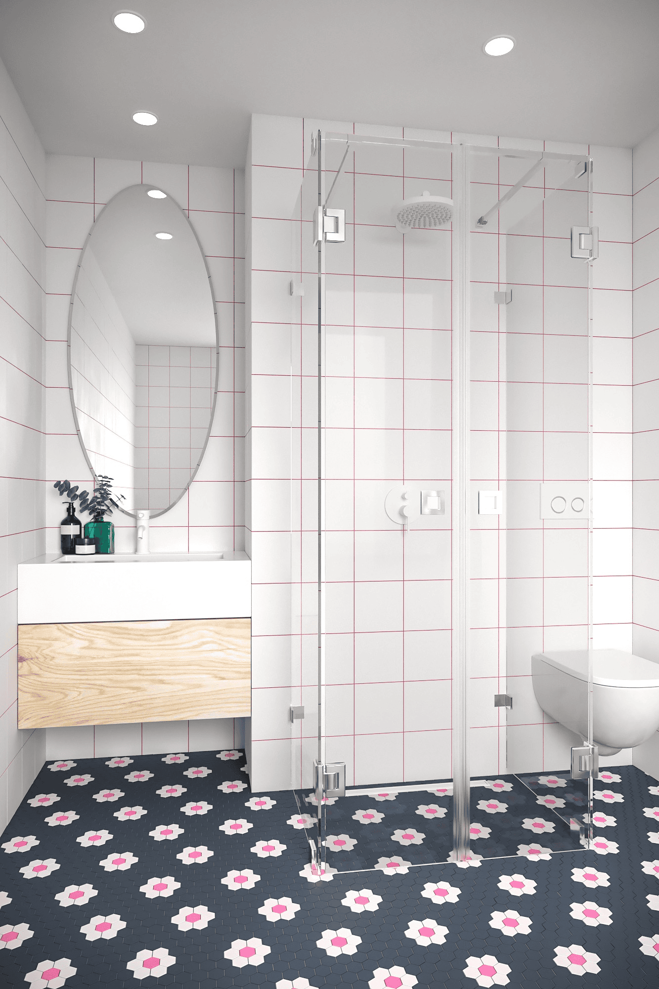 U-shaped shower enclosure Hietakari Vetro 562, chrome fittings, clear glass U-shaped shower enclosure Hietakari Vetro 562, chrome fittings, clear glass