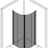 Curved shower enclosure Hietakari Infinia 269, hinged door + hinged door – 3