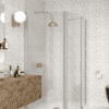 Curved shower enclosure Hietakari Infinia 271, aluminium frame, clear glass Curved shower enclosure Hietakari Infinia 271, hinged door + hinged door with fixed part – 4
