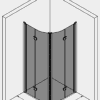Curved shower enclosure Hietakari Infinia 273, folding door + folding door – view 3 Curved shower enclosure Hietakari Infinia 273, folding door + folding door – 3