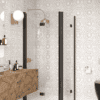 Curved shower enclosure Hietakari Infinia 273, folding door + folding door – view 5 Curved shower enclosure Hietakari Infinia 273, folding door + folding door – 5