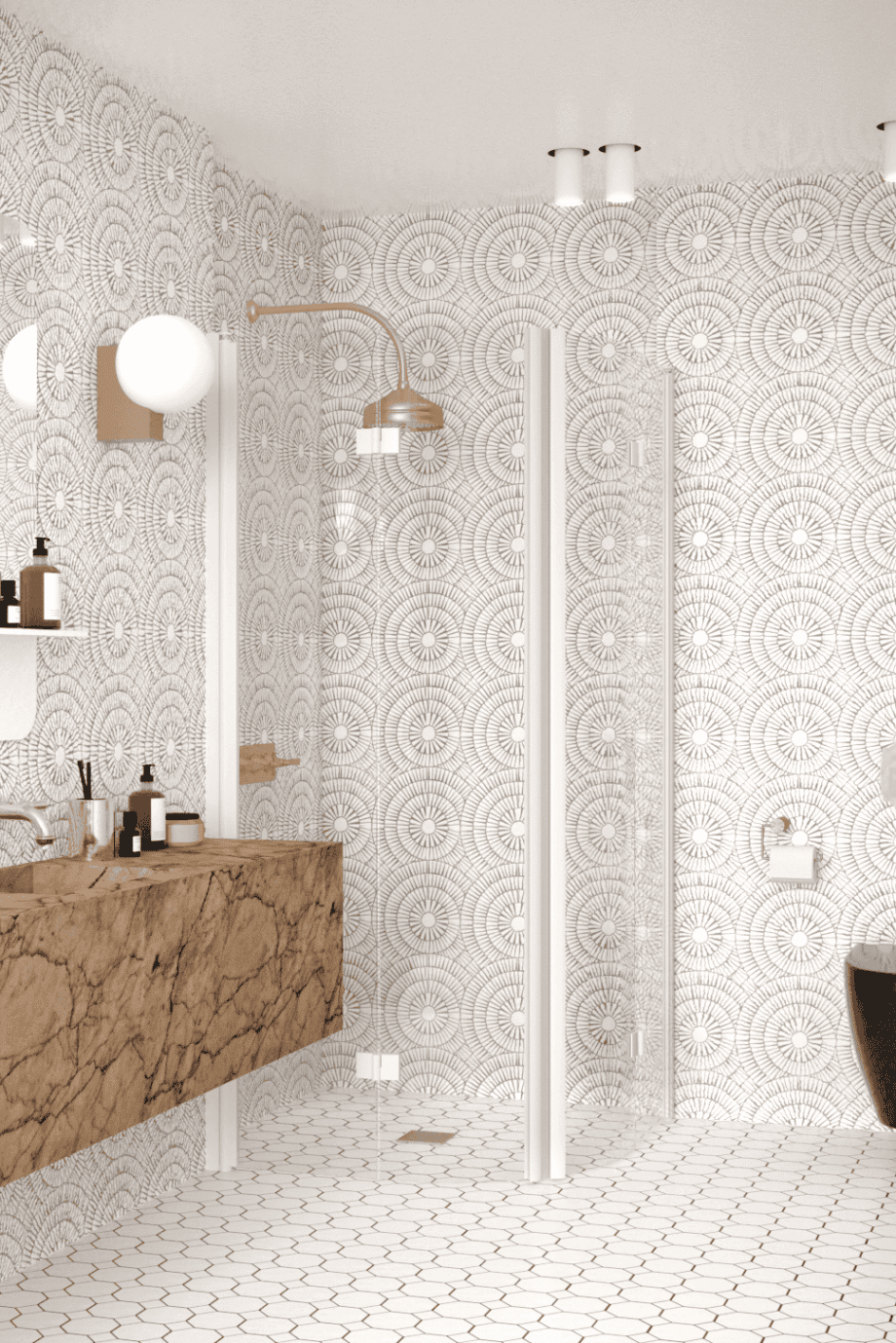 Curved shower enclosure Hietakari Infinia 273, folding door + folding door Curved shower enclosure Hietakari Infinia 273, folding door + folding door