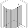 Curved shower enclosure Hietakari Infinia 274 – 3D drawing Curved shower enclosure Hietakari Infinia 274 – 3D drawing