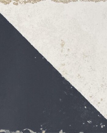 Valencian hydraulic-pattern porcelain floor tile Dune Antiga Cabanyal Marengo, 20x20 cm, 9 mm, dark grey