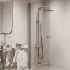 Folding shower screen Hietakari Forma 303 – view 4 Folding shower screen Hietakari Forma 303 – 4