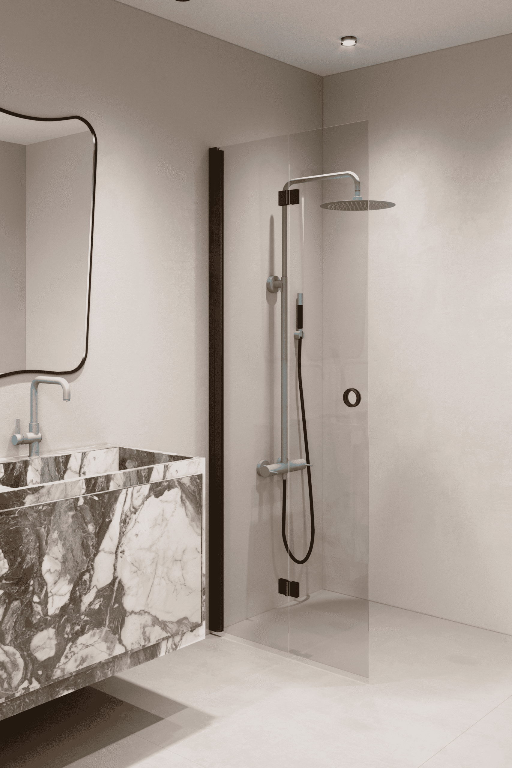 Folding shower screen Hietakari Forma 303 – 5