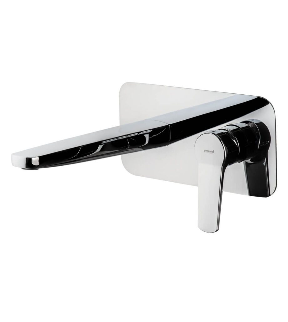 Wall-mounted basin mixer Emmevi Altura 34055, single plate, chrome Wall-mounted basin mixer Emmevi Altura 34055, single plate