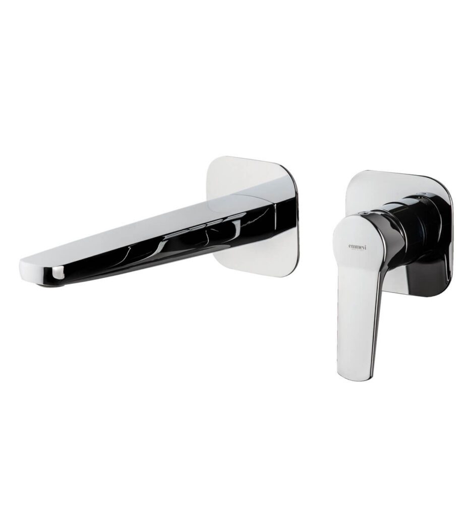 Wall-mounted basin mixer Emmevi Altura 34155, separate rosettes, chrome Wall-mounted basin mixer Emmevi Altura 34155, separate rosettes