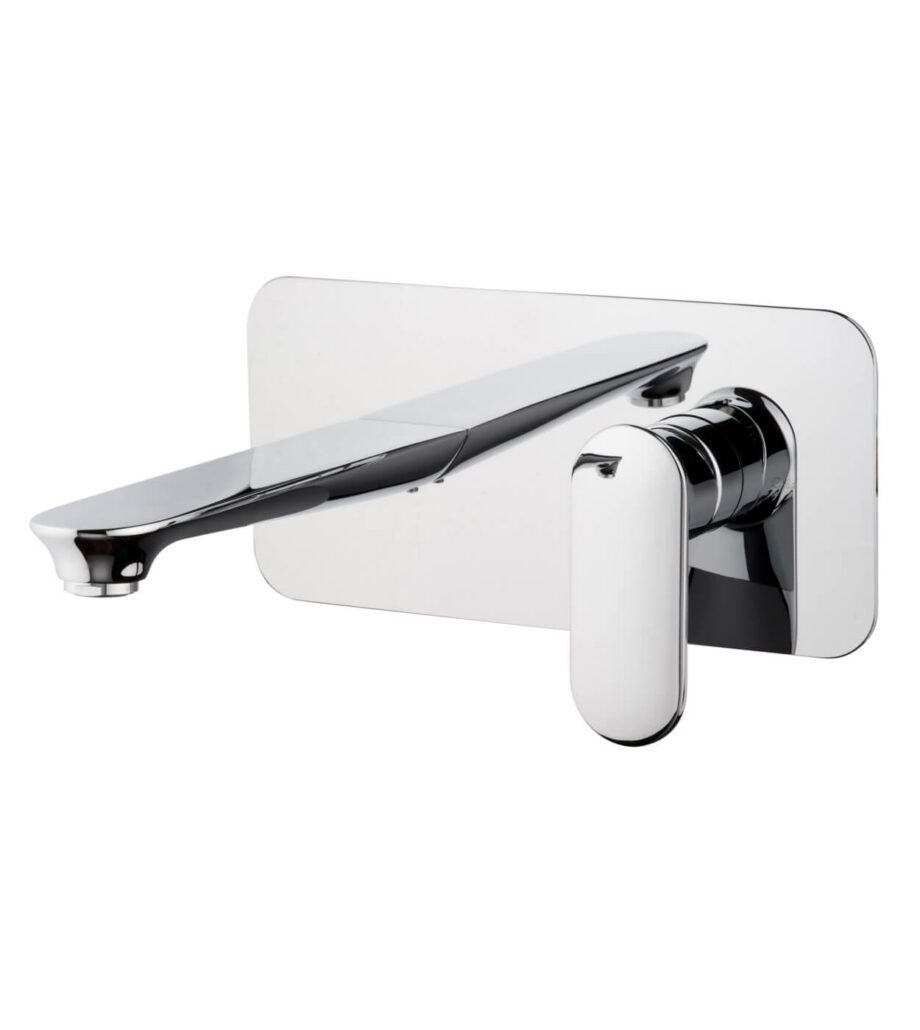 Wall-mounted basin mixer Emmevi Kiry 88055, single plate, chrome Wall-mounted basin mixer Emmevi Kiry 88055, single plate