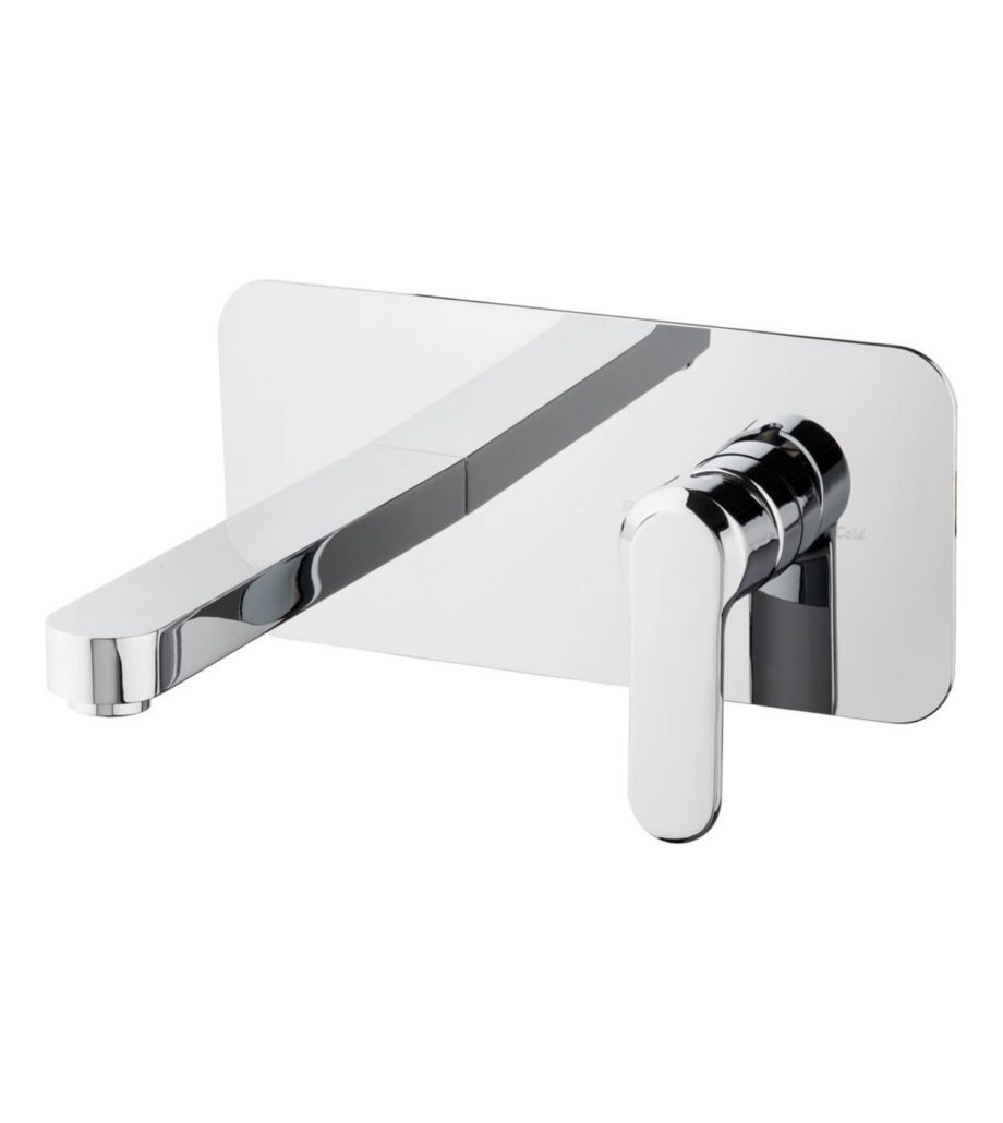 Wall-mounted basin mixer Emmevi Nefer 77055, single plate, chrome Wall-mounted basin mixer Emmevi Nefer 77055, single plate