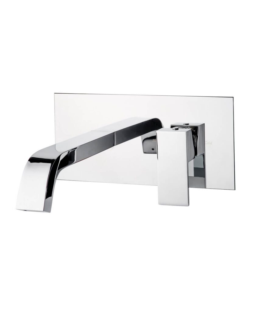 Wall-mounted basin mixer Emmevi Siris 47055, single plate, chrome, closed lever Wall-mounted basin mixer Emmevi Siris 47055, single plate – 2
