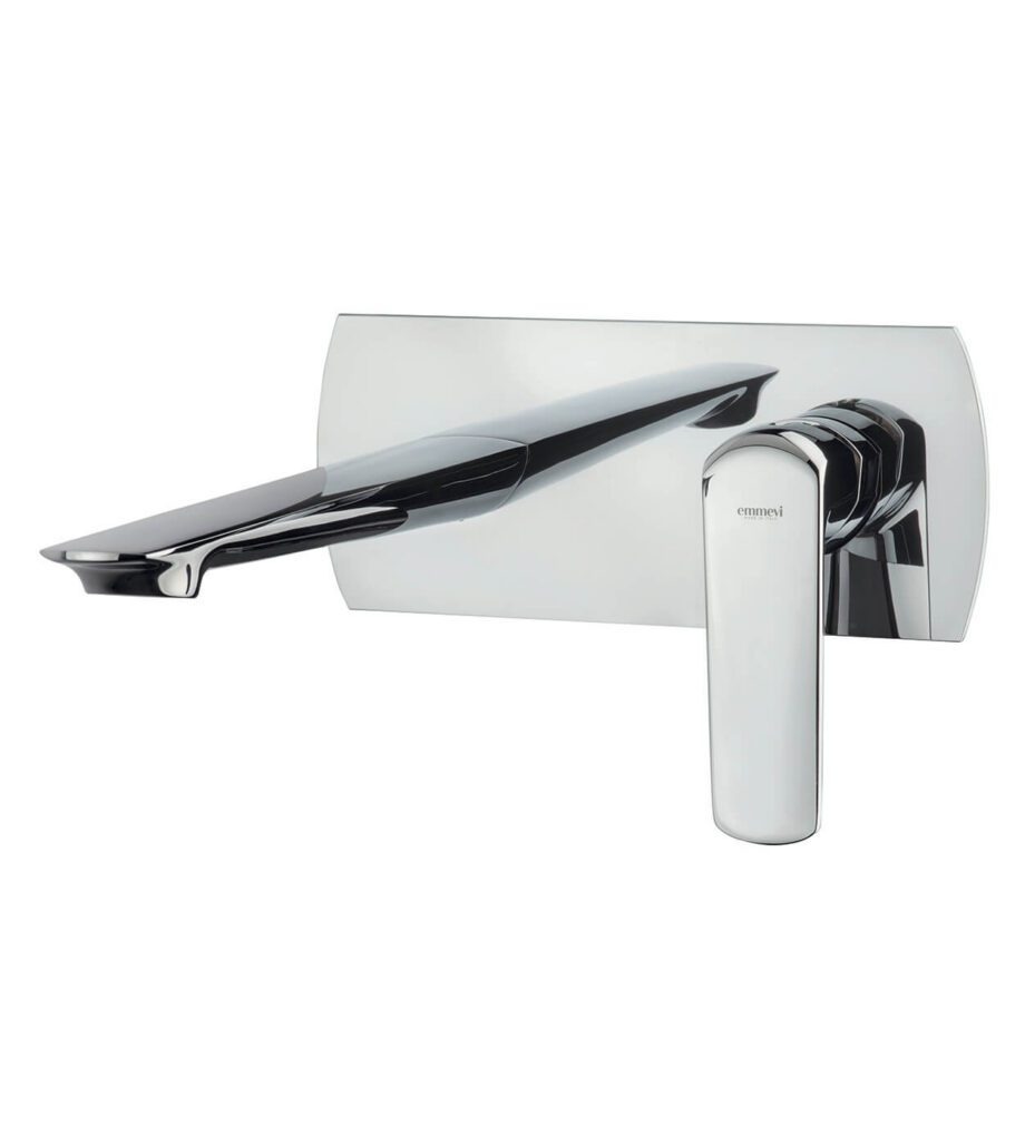 Wall-mounted basin mixer Emmevi Stele 99055, single plate