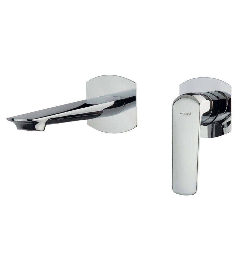 Wall-mounted basin mixer Emmevi Stele 99155, separate rosettes, chrome Wall-mounted basin mixer Emmevi Stele 99155, separate rosettes
