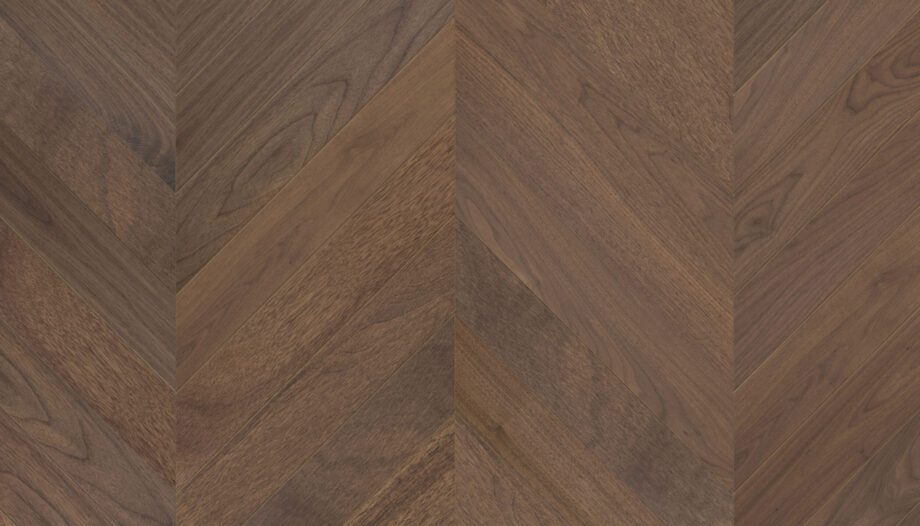 Walnut Chevron Parquet Esta AB extra matt lacquered – close-up Walnut Chevron Parquet Esta AB extra matt lacquered – 2