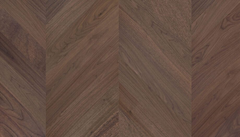 Walnut Chevron Parquet Esta Nova Eco AB extra matt lacquered – close-up Walnut Chevron Parquet Esta Nova Eco AB extra matt lacquered – 2