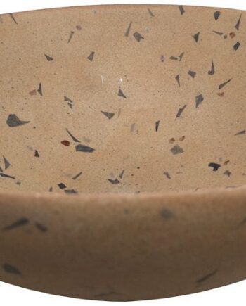 Washbasin Dune Fragmenta Terracota 40x40x15 cm, hand-painted ceramic countertop basin