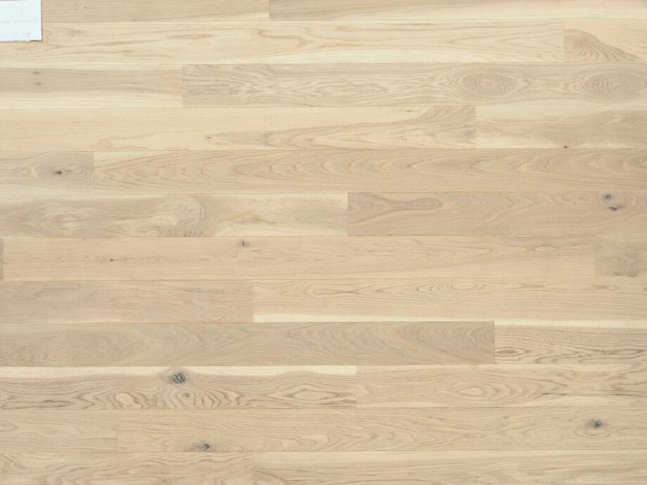 Parquet Tarkett, Shade, Oak Antique White Plank XT, 1-strip, 2 sides bevelled, brushed, stained, Proteco Natura mat lacquer