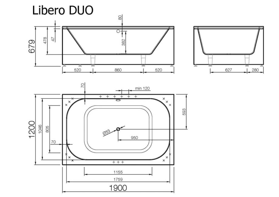 Bath Vispool Libero Duo