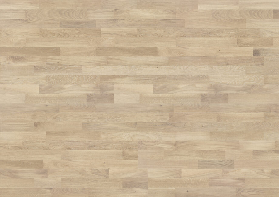 Parquet Oak, Molti Cheesecake, 3-strip, brushed, stained, matt lacquer