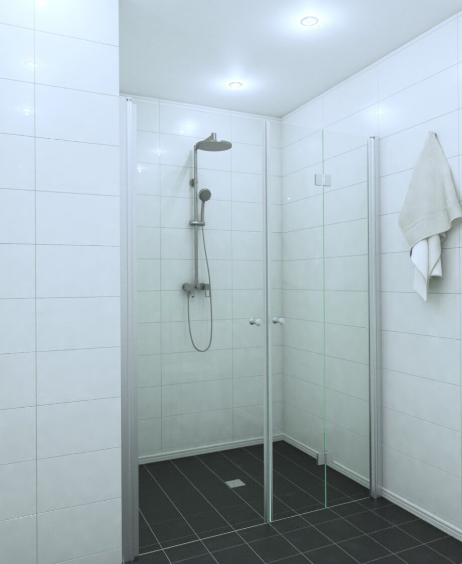 Shower corner (room divider) with a door and a folding door EXPRESS 812X813