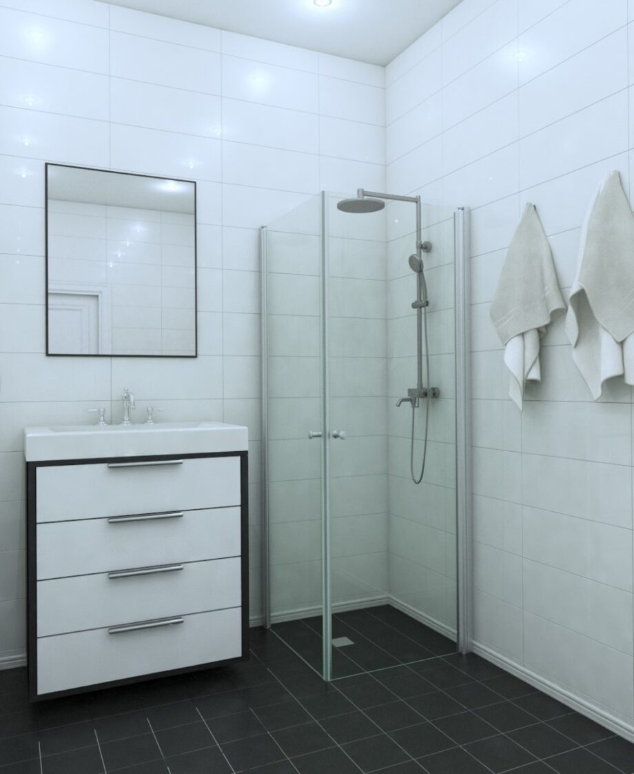 Shower corner (room divider) with two doors EXPRESS 812X812