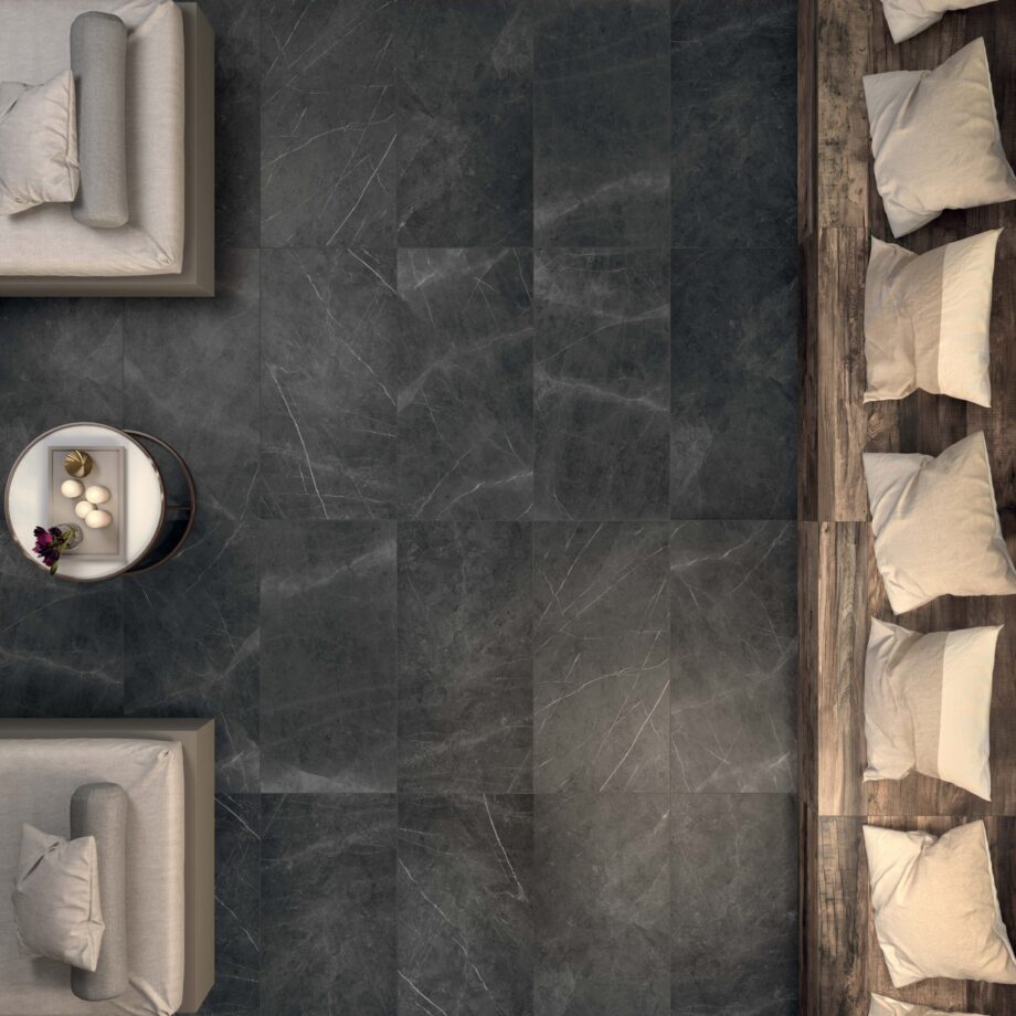 Ceramic tiles ABK  Sensi Pietra Grey Sable R 60x60cm