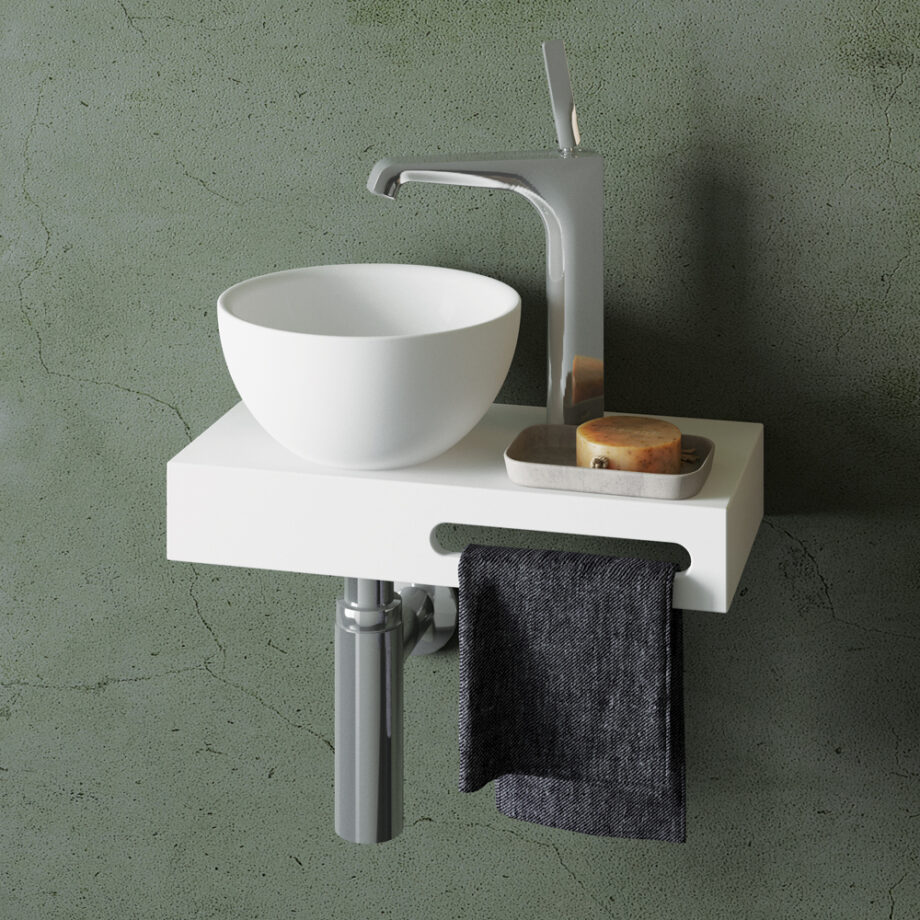 Washbasin PAA DO silkstone on-top washbasin