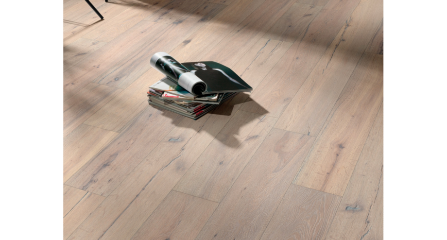 Parquet Oak Classic, 1-strip, brushed, white oiled