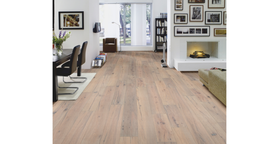 Parquet Oak Classic, 1-strip, brushed, white oiled