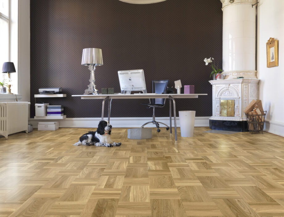 Parquet Tarkett, Noble, Oak Retro, basket weave, Proteco Lacquer