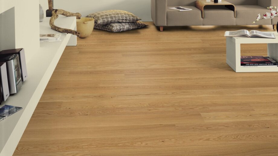 Parquet Tarkett, Pure, Oak Nature MidiPlank, 1-strip, 2 sides bevelled, Proteco Natura mat lacquer