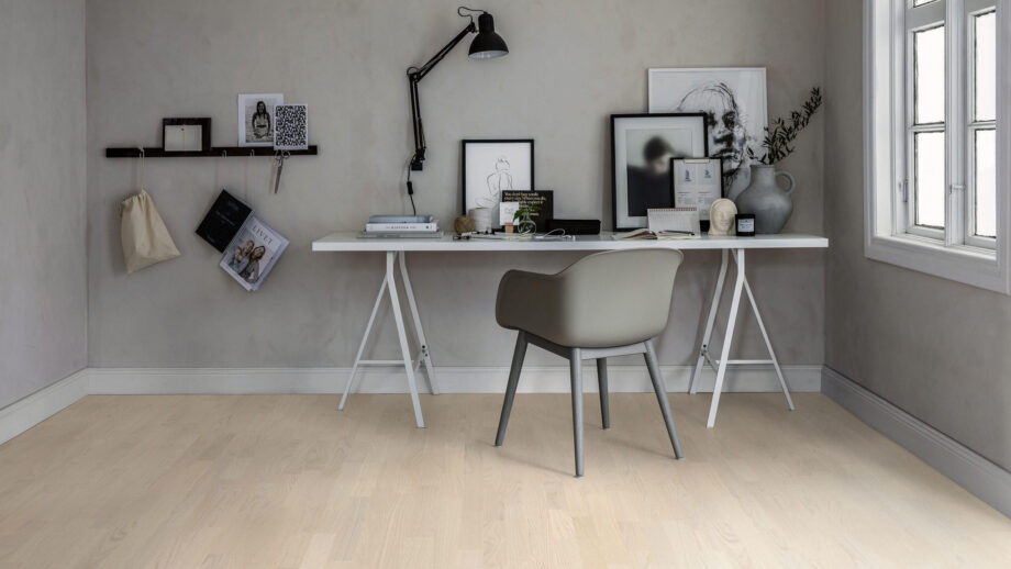 Parquet Tarkett, Shade, Oak Northern White TreS, 3-strip, brushed, Proteco Natura mat lacquer