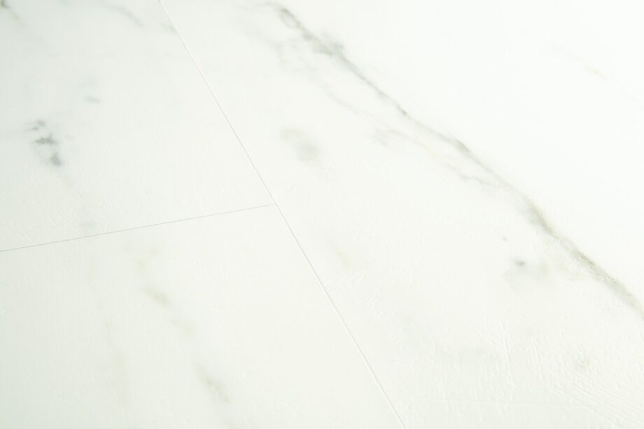 LVT Vinyl QUICK STEP, Ambient Click, Marble Carrara White, beveled