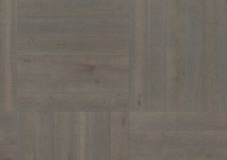 Parquet Oak, ter Hürne, Oak azure brown, brushed, beveled, natural oil-treated