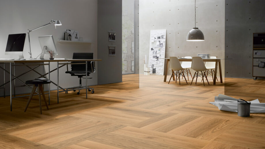 Parquet Oak, ter Hürne, Oak, brushed, beveled, natural oil-treated