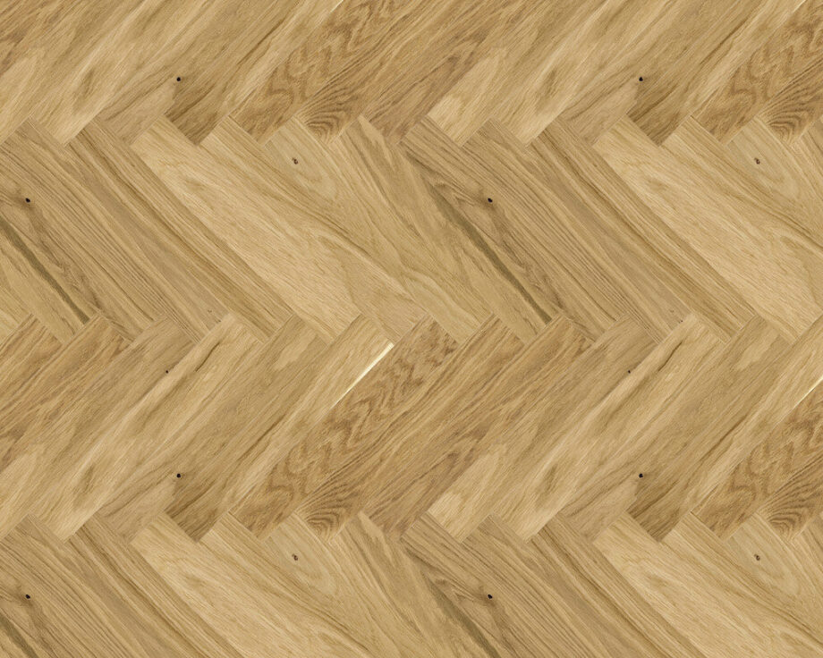 Parquet Oak, Bright, 1-strip, beveled, brushed, stained, natural oil, herringbone, click