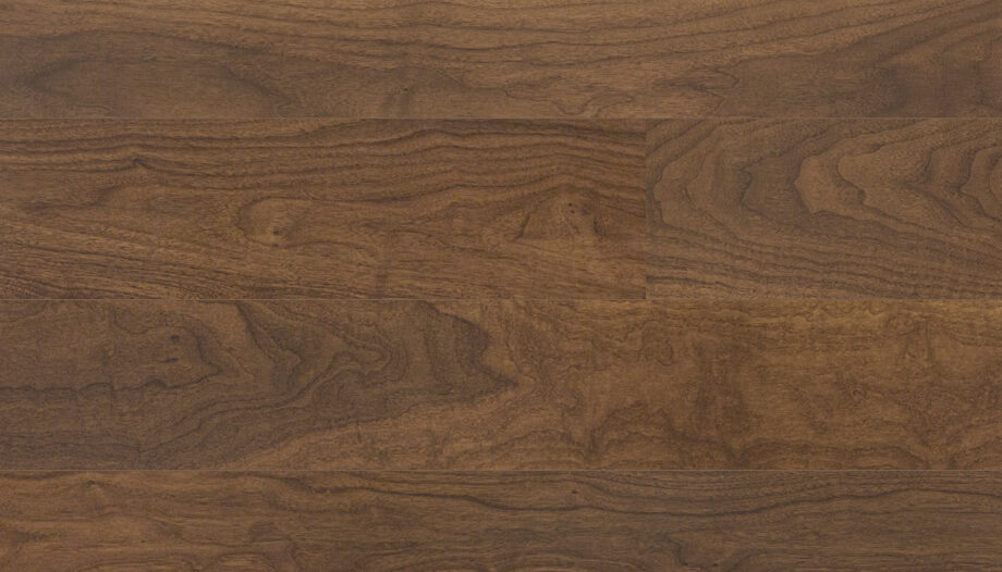 Parquet Walnut City, 1-strip, brushed, beveled, extra matte lacquer 5%