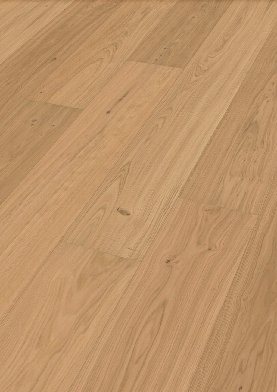 Parquet Meister Lindura Pure natural oak, brushed, 1-strip, naturally oiled