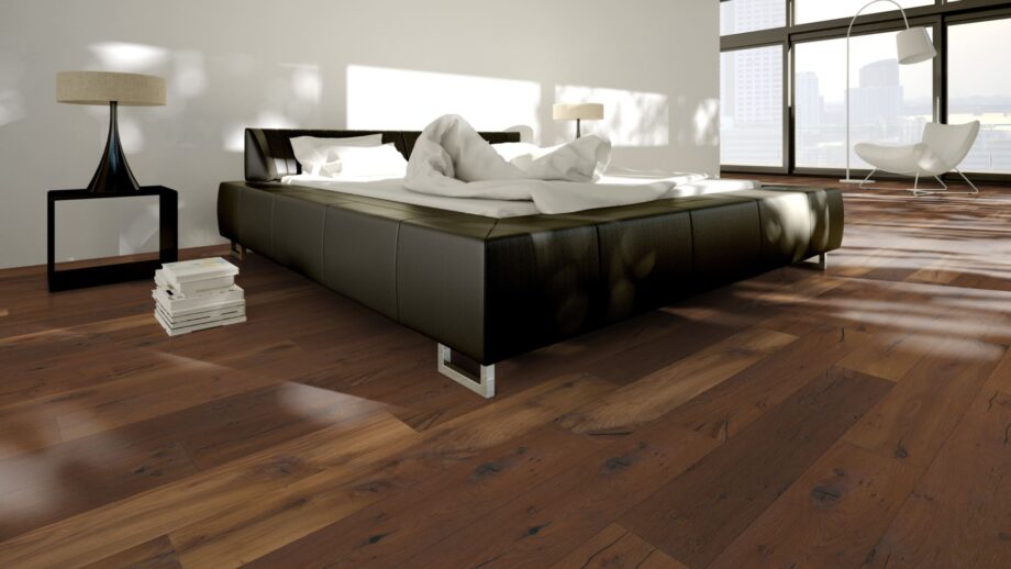 Parquet Smoked Oak Classic, 1-strip, brushed, oiled