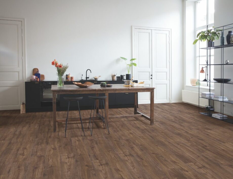 LVT Vinyl QUICK STEP, Pulse Click Plus, Autumn Oak Chocolate, beveled