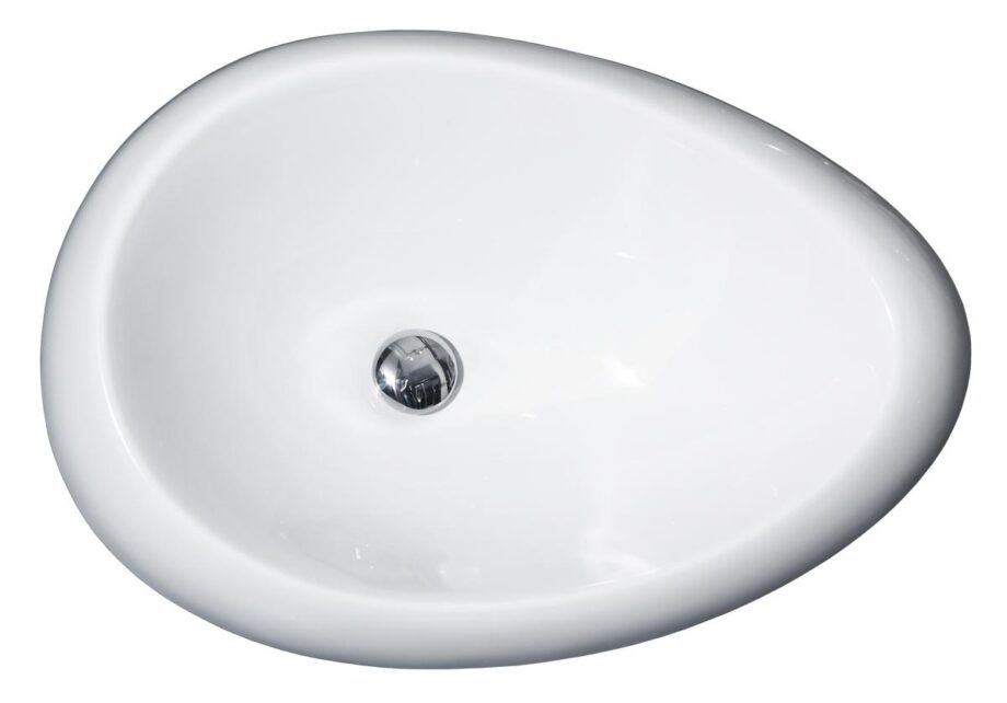 Washbasin PAA ORGANIC IN cast stone drop-in, without overflow